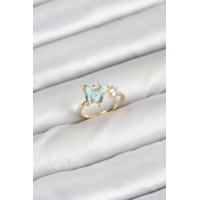 Pirinç Gold Renk Model Kadın Yüzük TJ-BYK3864
