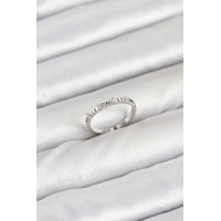 Pirinç Gümüş Renk Kesim Kadın Yüzük TJ-BYK3893