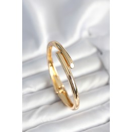 Pirinç Gold Renk Kadın Kelepçe Bileklik - TJ-BB7975