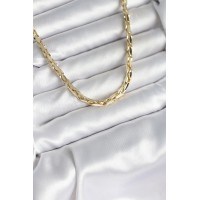 Pirinç Gold Renk 60 cm Zincir Kadın Kolye TJ-BKO10600