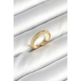 Gold Renk Şerit Zirkon Taşlı Kadın Yüzük TJ-BYK3905