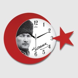 Ay Yildiz Duvar Saati 134-2