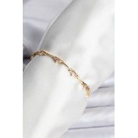 Yıldız Model Gold Renk Pirinç Bileklik TJ-BB8081