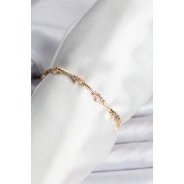 Yıldız Model Gold Renk Pirinç Bileklik TJ-BB8081
