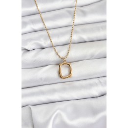 316L Çelik Zincir Gold Renk Model Kadın Kolye TJ-BKO10688
