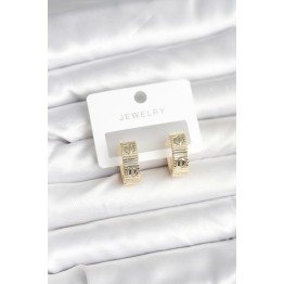 Pirinç Gold Renk Halka Kadın Küpe TJ-BKP11381