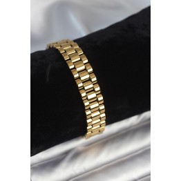 316L Çelik Gold Renk 12 mm Kalınlık Erkek Bileklik TJ-EB3776