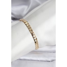14K Gold Renk Kaplama Ezme Zincir Model Kadın Bileklik TJ-BB8116