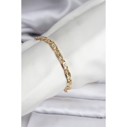 14K Gold Renk Kaplama Zincir Model CM Kadın Bileklik TJ-BB8129