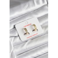 14K Gold Renk Kaplama CM Kadın Küpe TJ-BKP11416