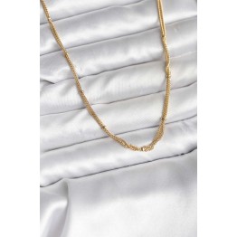 14K Gold Renk Kaplama Topçuk Zincirli Model CM Kadın Kolye TJ-BKO10734