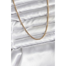 14K Gold Renk Kaplama Zincir Model CM Kadın Kolye TJ-BKO10737