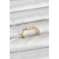 Model Gold Renk Pirinç Kadın Yüzük TJ-BYK3921