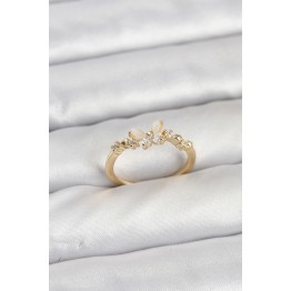 Model Gold Renk Pirinç Kadın Yüzük TJ-BYK3921