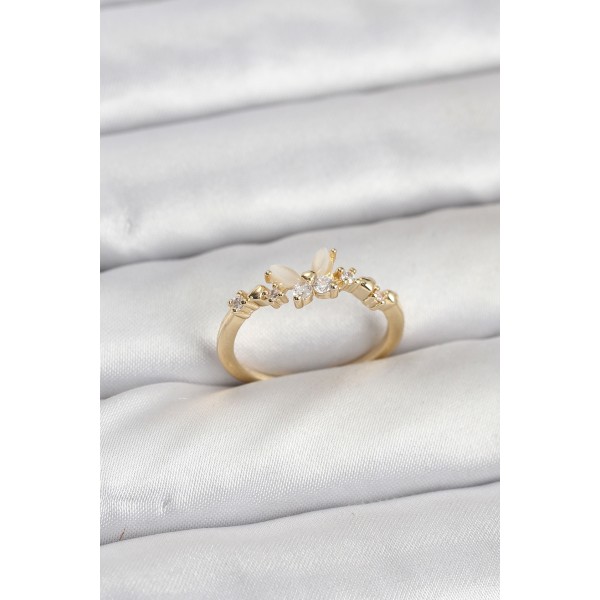 Model Gold Renk Pirinç Kadın Yüzük TJ-BYK3921
