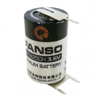 ER14250H 3.6V 1/2 AA Size Pil (Li-SOCL2) 3 PIN