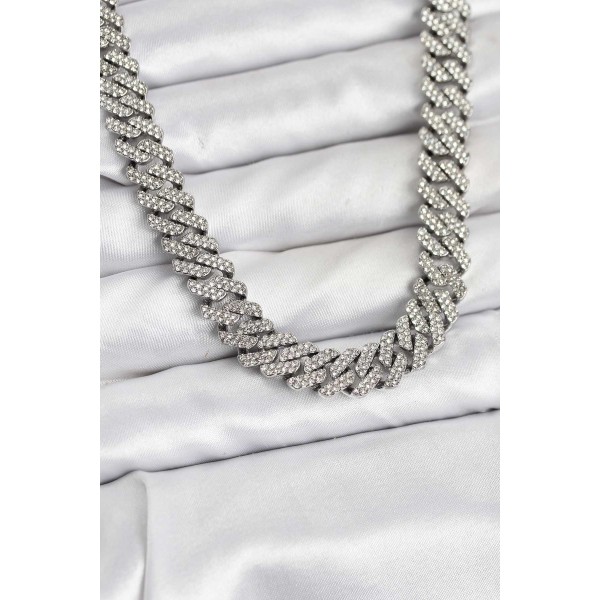 Pirinç Cuba Chain Gurmet Model Kolye TJ-BKO10809