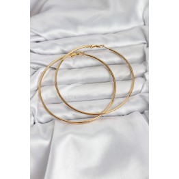 316L Çelik Gold Renk 75 mm Halka Küpe TJ-BKP11510