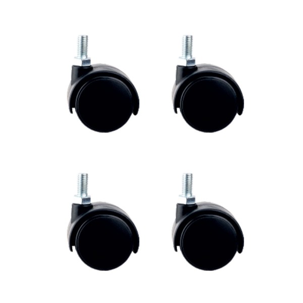Büyük Plastik Vidalı Teker - 50MM HKS127 - 4 Adet