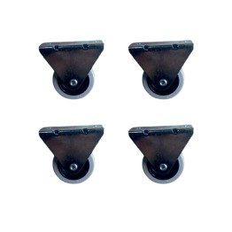 Furç Sabit Teker - 20x50 - Gri HKS180 - 4 Adet