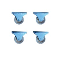 Furç Sabit Teker - 32MM - Şeffaf HKS236 - 4 Adet