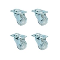Furç Tablalı Bilyalı Teker - 32MM - Şeffaf HKS239 - 4 Adet