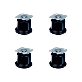 Bekleme Ayak Tablalı - 50MM - Siyah HKS280 - 4 Adet