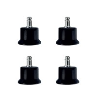 Bekleme Ayak Geçmeli Pimli - 50MM - Siyah 11MM HKS282 - 4 Adet