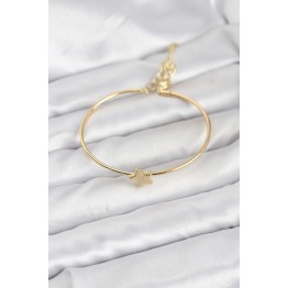 Yıldız Model Gold Renk Kadın Bileklik TJ-BB8236