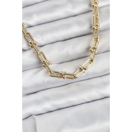 Pirinç Gold Renk Tifani Model Kadın Kolye TJ-BKO10822