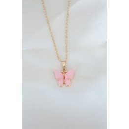 Gold Kaplama Pembe Sedefli Kolye TJ-BKO6440