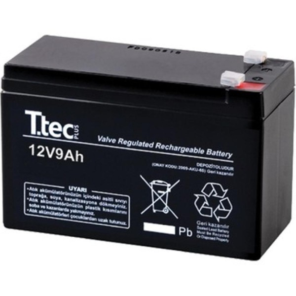 12V 9 AH Kuru Bakımsız Akü