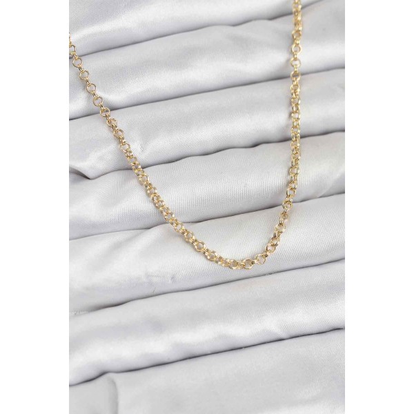 CM Gold Renk Pirinç Halkalı Model Kadın Kolye TJ-BKO10914
