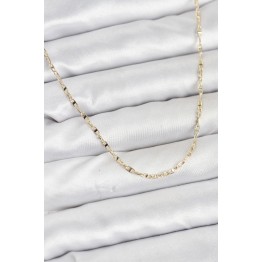 CM 14K Gold Renk Pirinç Gemi Zinciri Model Kadın Kolye TJ-BKO10918
