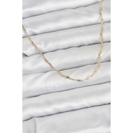 CM 14K Gold Renk Pirinç Ataç Zincir 60 cm Kadın Kolye TJ-BKO10928