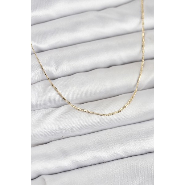 CM 14K Gold Renk Kesme Model 60 cm Kadın Kolye TJ-BKO10931