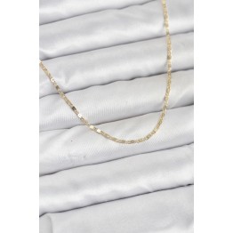 CM 14K Gold Renk Ezme Zincir Model 60 cm Kadın Kolye TJ-BKO10933