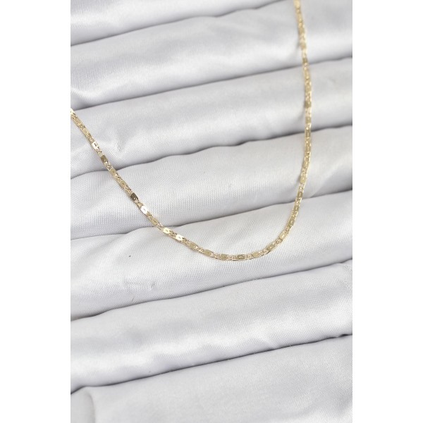 CM 14K Gold Renk Ezme Zincir Model 60 cm Kadın Kolye TJ-BKO10933