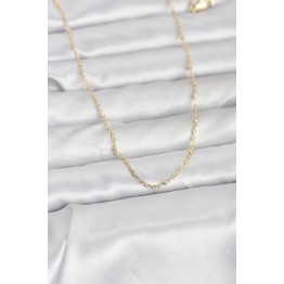 CM 14K Gold Renk Burgu Model 60 cm Kadın Kolye TJ-BKO10950