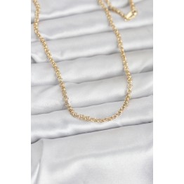 CM 14K Gold Renk Halka Zincir Model 60 cm Kadın Kolye TJ-BKO10951
