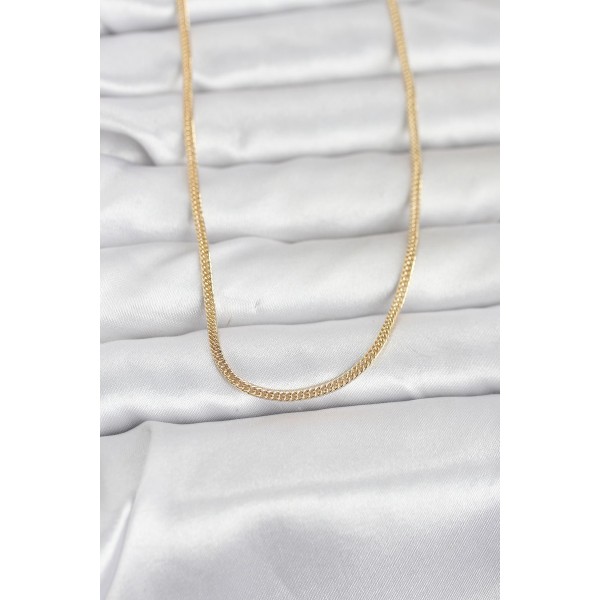 CM 14K Gold Renk Dolgun Zincir Model 60 cm Kadın Kolye TJ-BKO10954