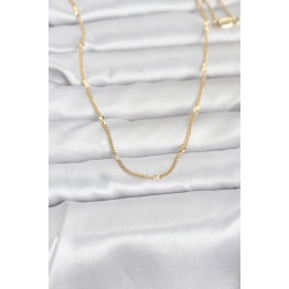 CM 14K Gold Renk Puntalı Model 60 cm Kadın Kolye TJ-BKO10961
