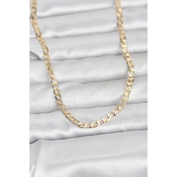 CM 14K Gold Renk Zincir Model 60 cm Kadın Kolye TJ-BKO10969
