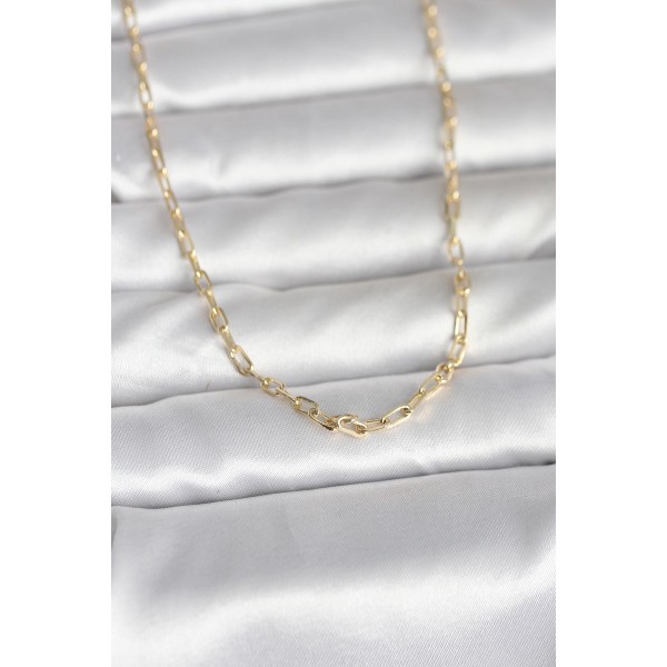 CM 14K Gold Renk Ataç Zincir Model 60 cm Kadın Kolye TJ-BKO10979