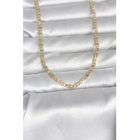 CM 14K Gold Renk Kesim Zincirli Model 60 cm Kadın Kolye TJ-BKO10981