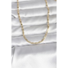 CM 14K Gold Renk Çizgi Model 60 cm Kadın Kolye TJ-BKO10982
