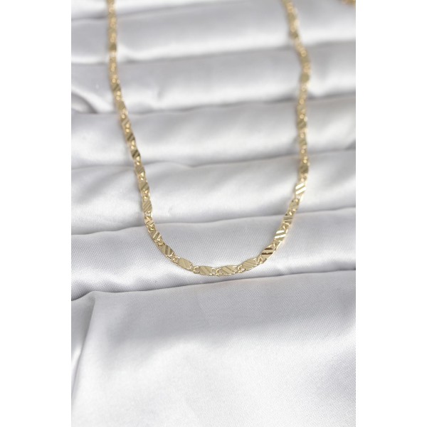 CM 14K Gold Renk Çizgi Model 60 cm Kadın Kolye TJ-BKO10982