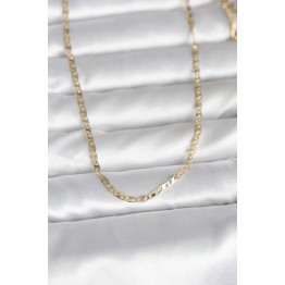 CM 14K Gold Renk Yassı Zincir Model 60 cm Kadın Kolye TJ-BKO10984