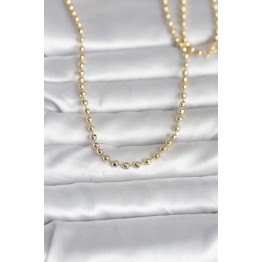 CM 14K Gold Renk Top Zincirli Model 60 cm Kadın Kolye TJ-BKO10987