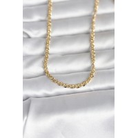 CM 14K Gold Renk Zincir Model 60 cm Kadın Kolye TJ-BKO10993
